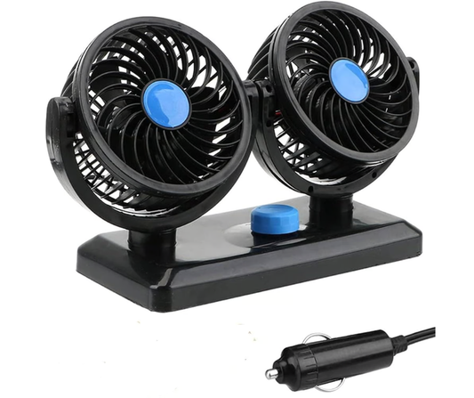Ventilador doble para autos 12V