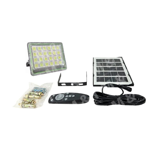 Kit de lampara y panel solar de 100Watts