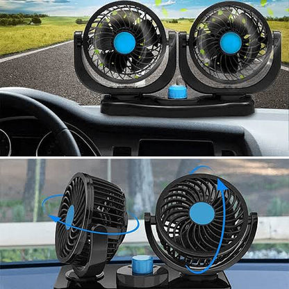 Ventilador doble para autos 12V